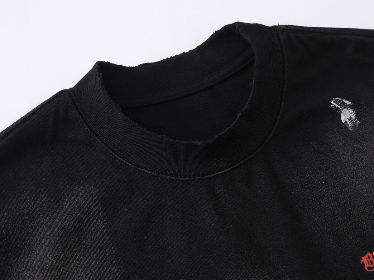 Gothic Distressed Oversize-T-Shirt