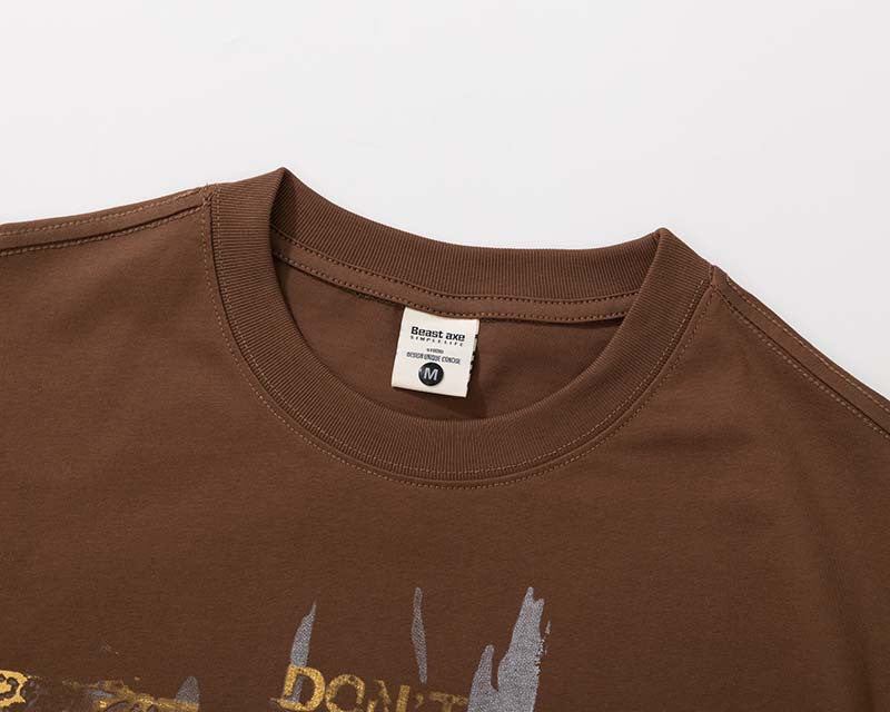 Langarm-T-Shirt mit Grafikprint im Lagenlook