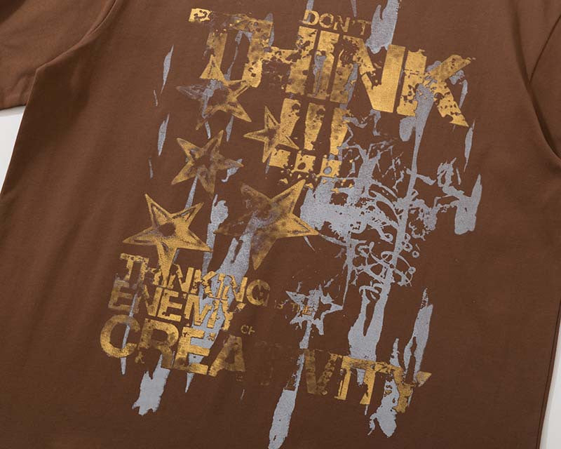 Langarm-T-Shirt mit Grafikprint im Lagenlook