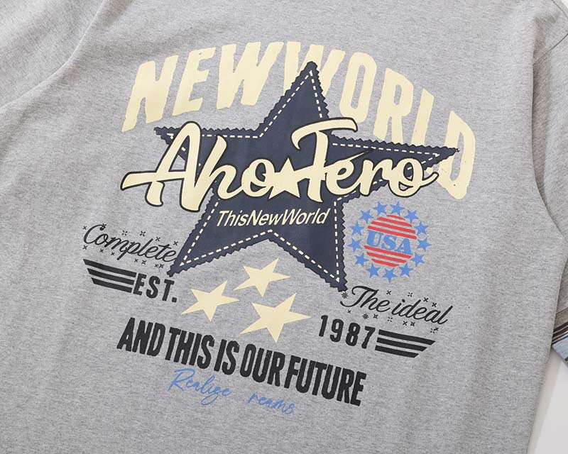 Star Graphic Crew Neck T-Shirt