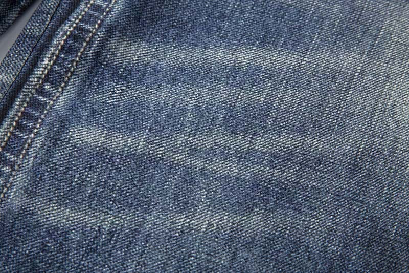 DAXUEN Distressed wide-leg jeans with tiger stripe pattern