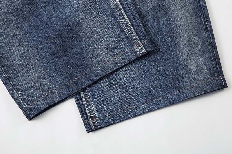 DAXUEN Distressed wide-leg jeans with tiger stripe pattern