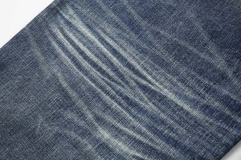 DAXUEN Distressed wide-leg jeans with tiger stripe pattern