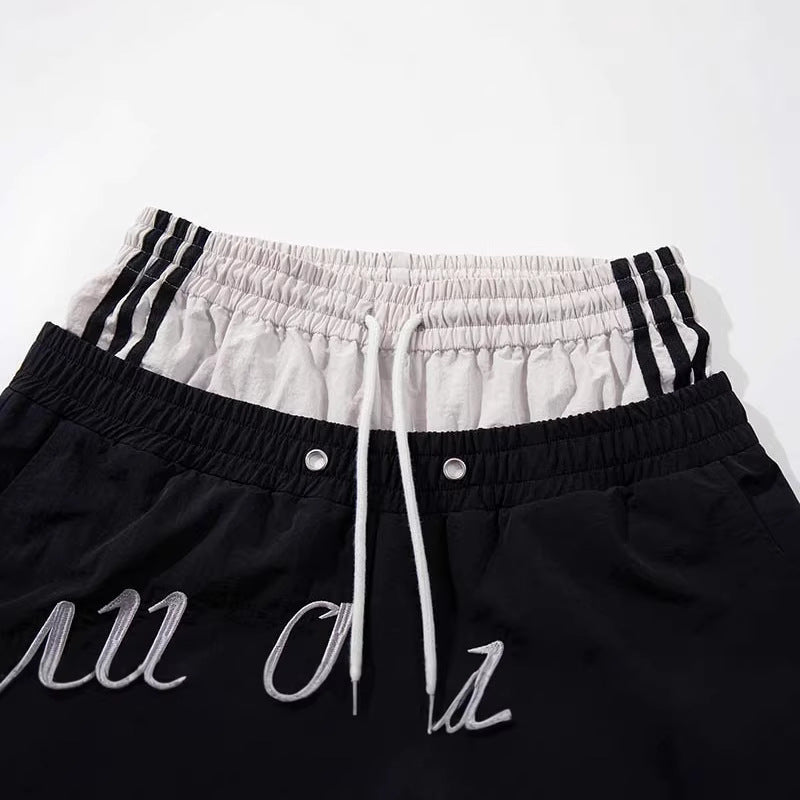 Color-Block Baggy Track Pants