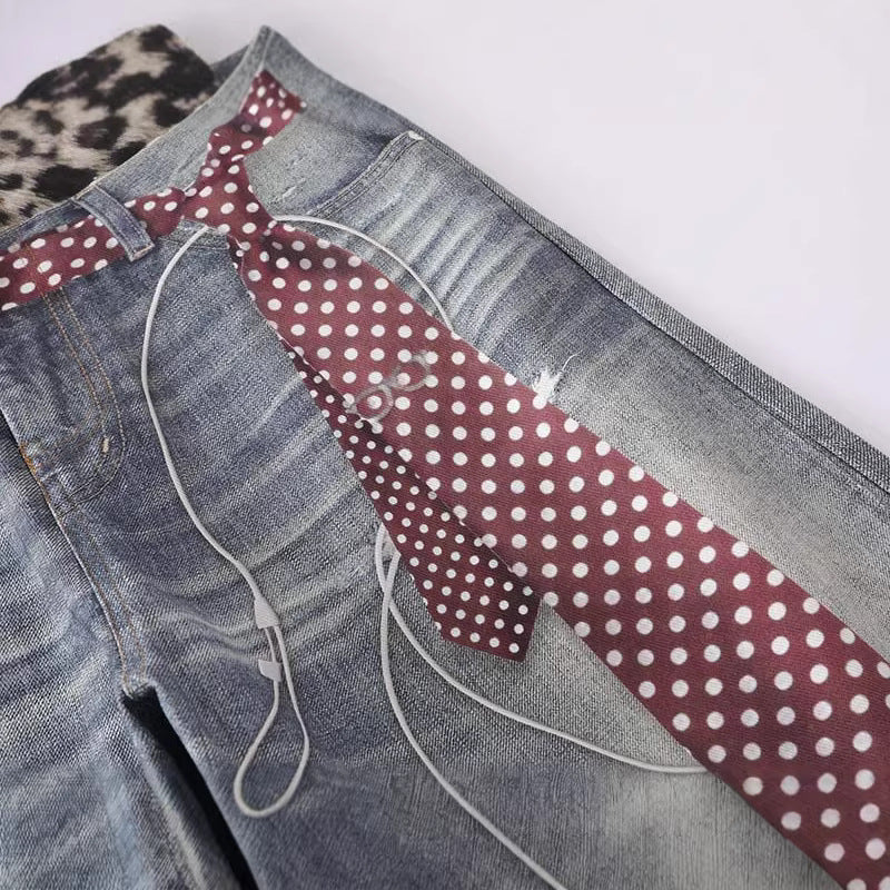 Trompe-l'Oeil High-Waisted Jeans