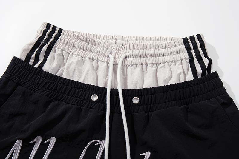 Color-Block Baggy Track Pants