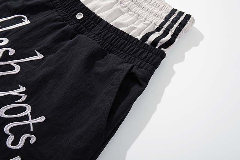 Color-Block Baggy Track Pants