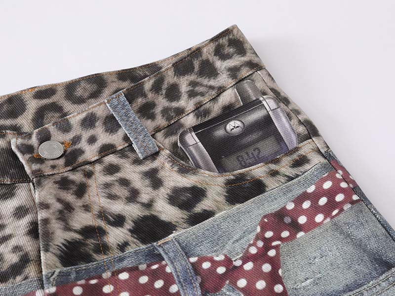 Trompe-l'Oeil High-Waisted Jeans
