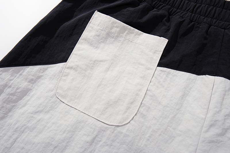 Color-Block Baggy Track Pants