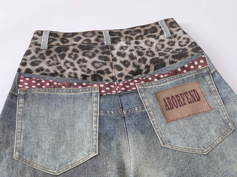 Trompe-l'Oeil High-Waisted Jeans