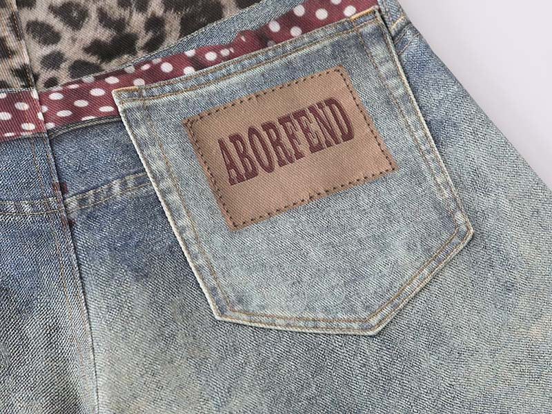 Trompe-l'Oeil High-Waisted Jeans