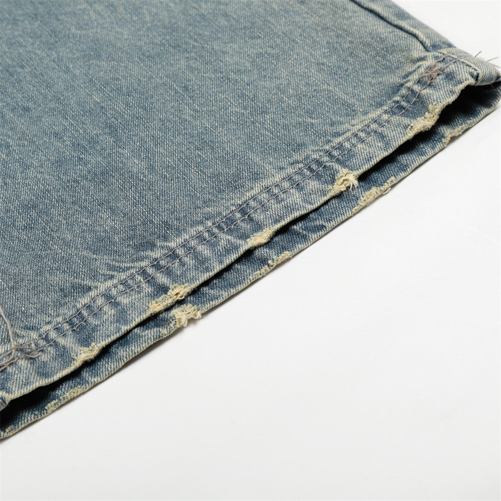 Distressed Baggy Denim Jeans
