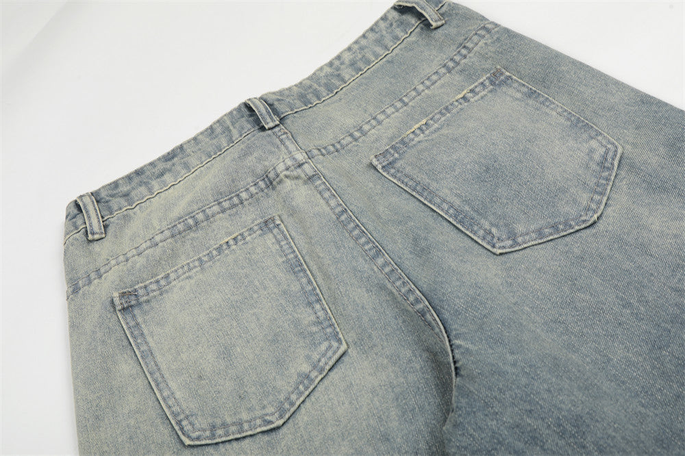 Distressed Baggy Denim Jeans