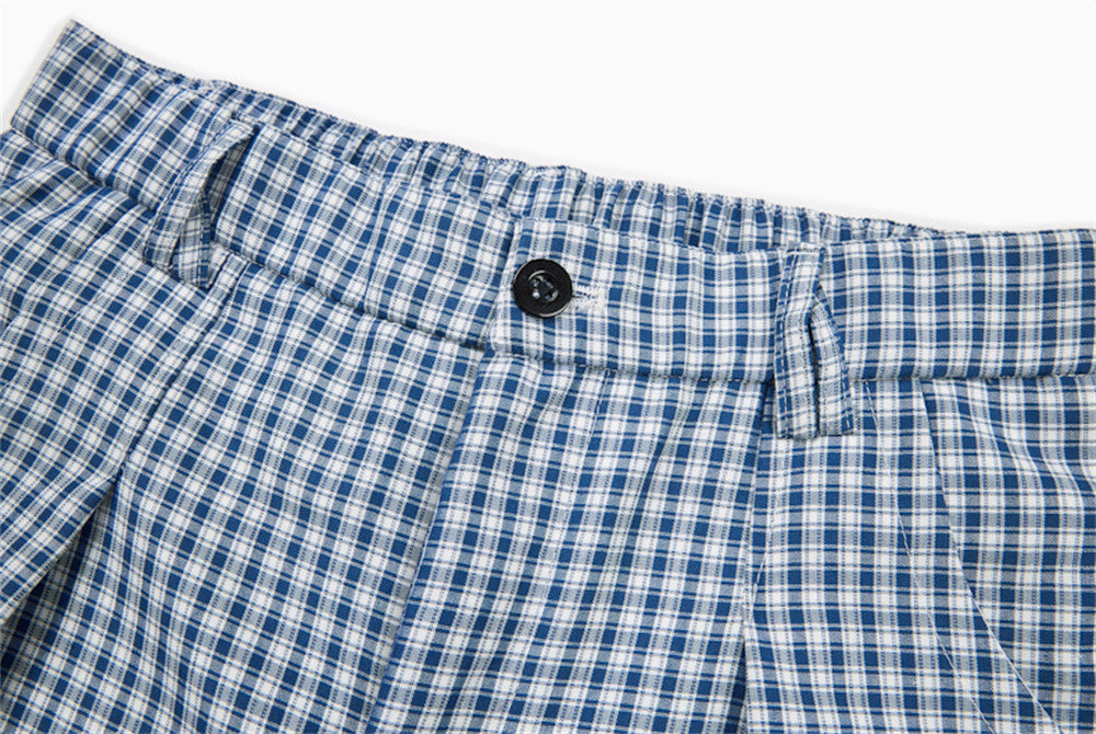 Gingham Baggy Pants