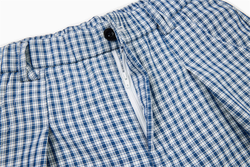 Gingham Baggy Pants
