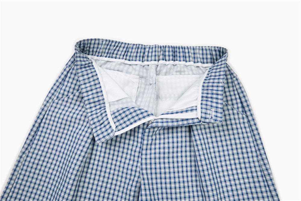 Gingham Baggy Pants