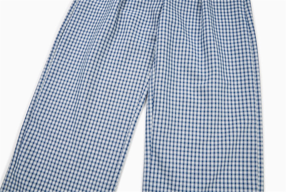 Gingham Baggy Pants