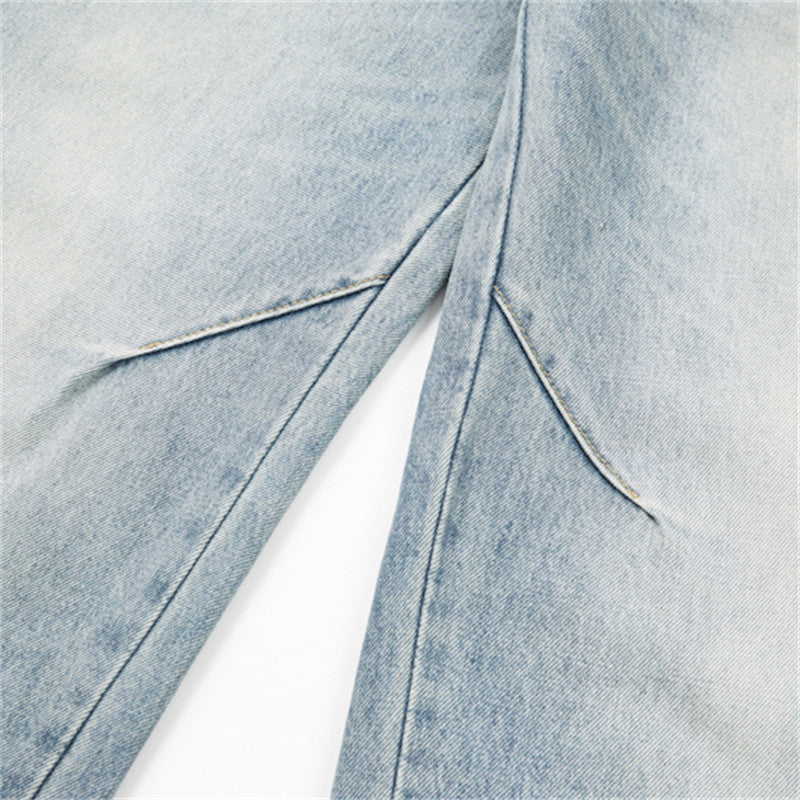High-Waisted Barrel-Leg Jeans