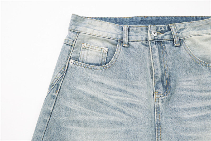 High-Waisted Barrel-Leg Jeans