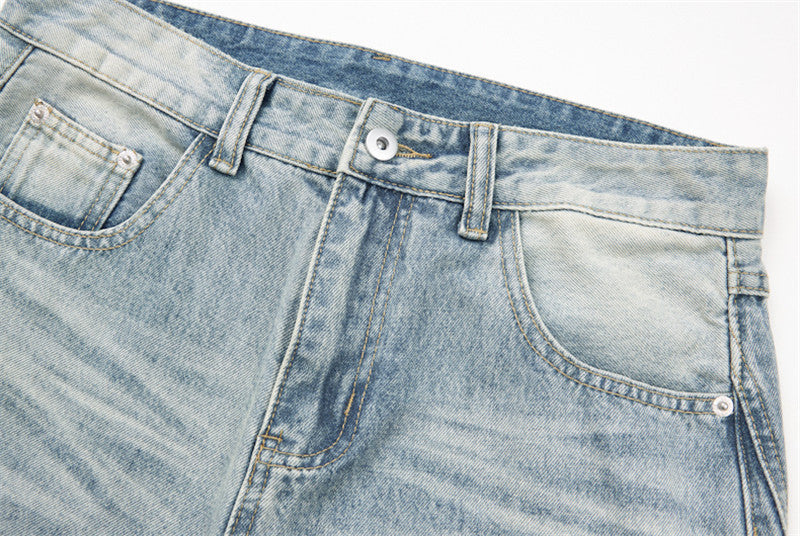 High-Waisted Barrel-Leg Jeans