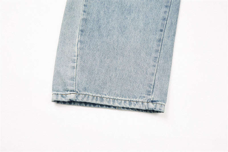 High-Waisted Barrel-Leg Jeans