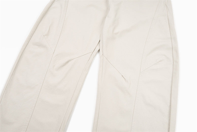 DAXUEN Oversized wide-leg pants with puddle effect