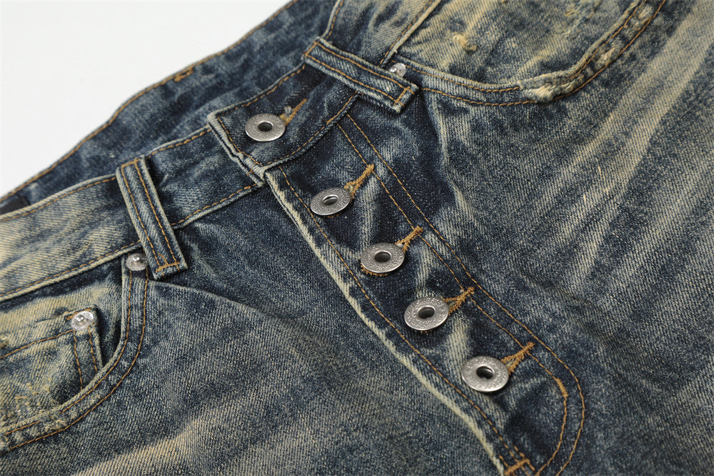Distressed Baggy Denim Jeans