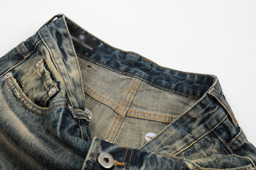 Distressed Baggy Denim Jeans