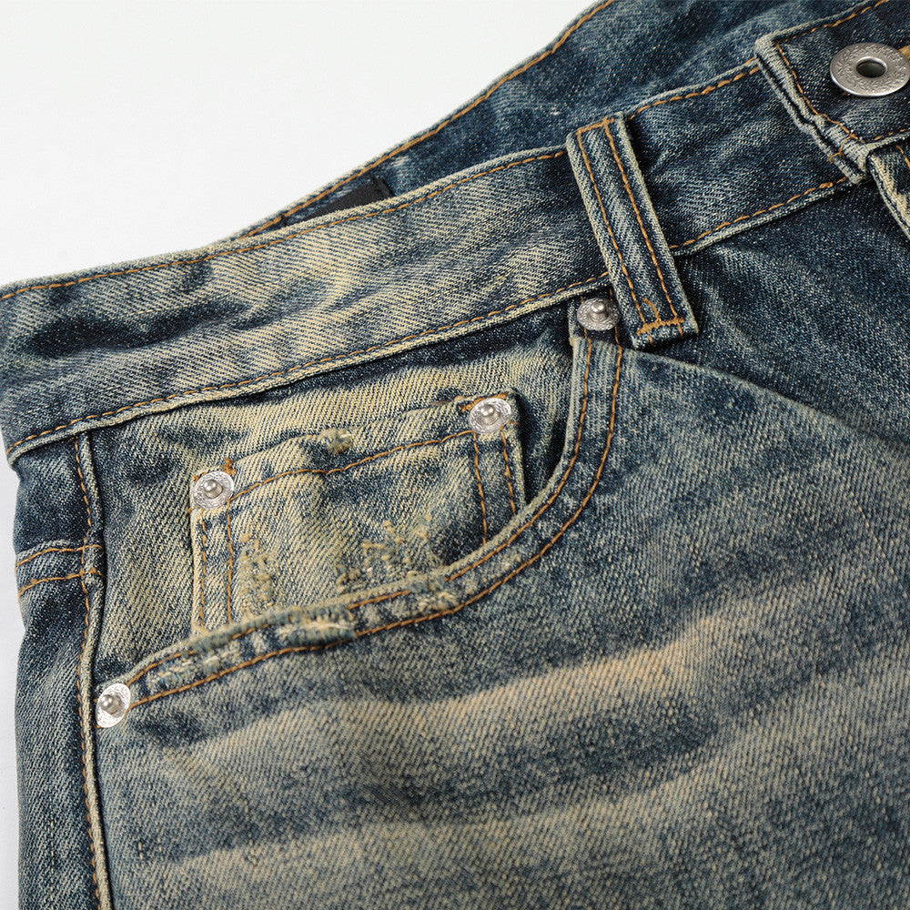 Distressed Baggy Denim Jeans