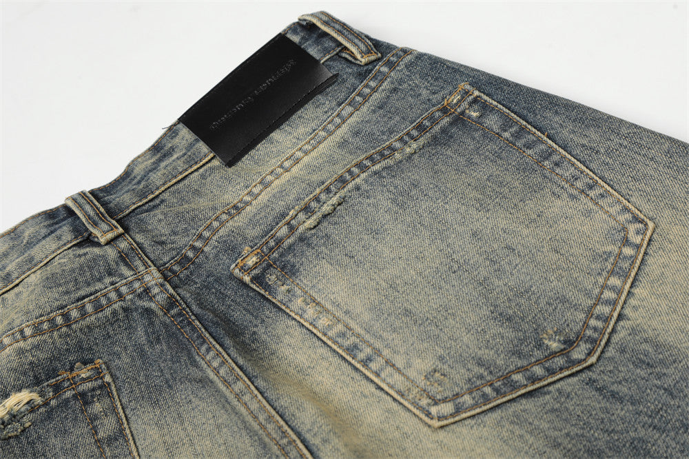 Distressed Baggy Denim Jeans