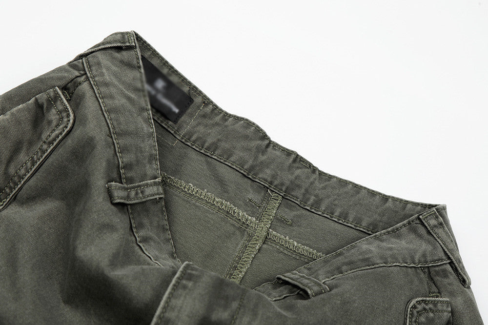 Wide-Leg Balloon Cargo Pants