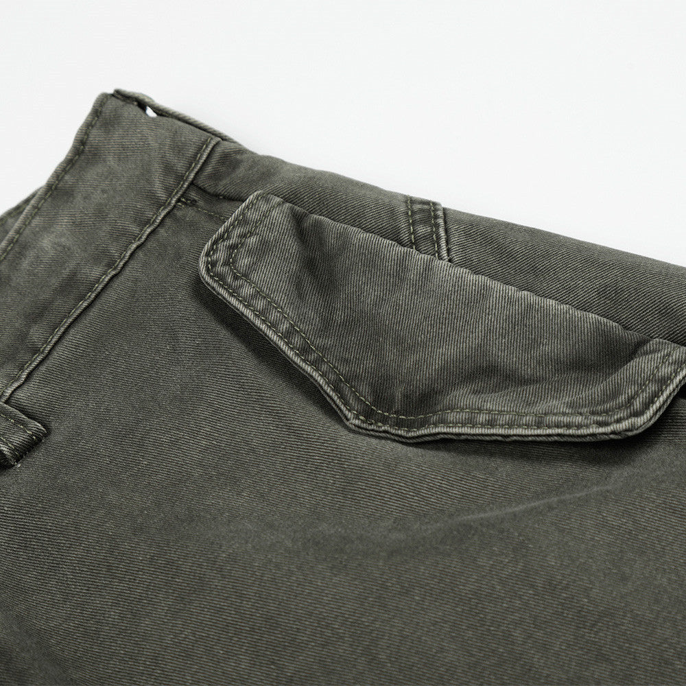 Wide-Leg Balloon Cargo Pants