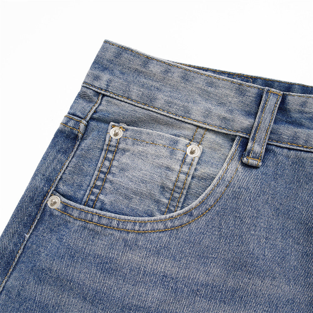 Faded Light Blue Baggy Jeans