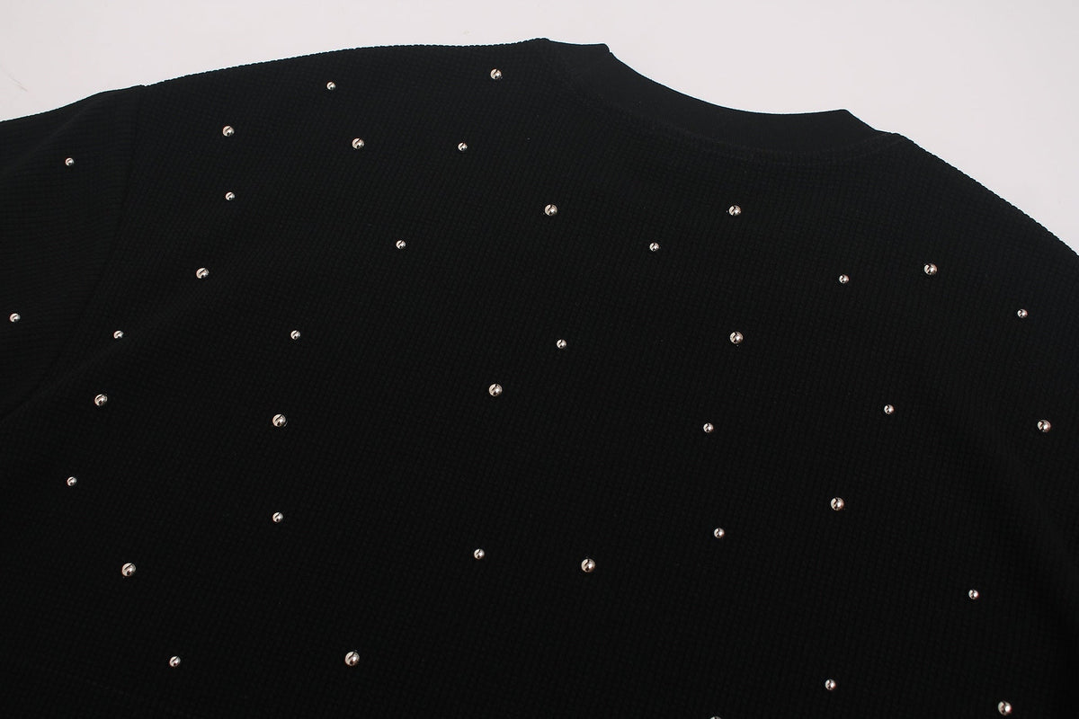 Madxmarx Rhinestone Lip Graphic Tee