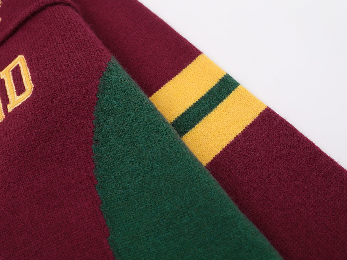 Madxmarx Varsity Team Number Knit Sweater
