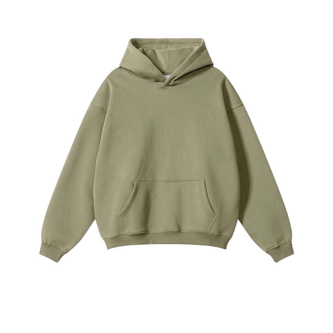 green hoodie