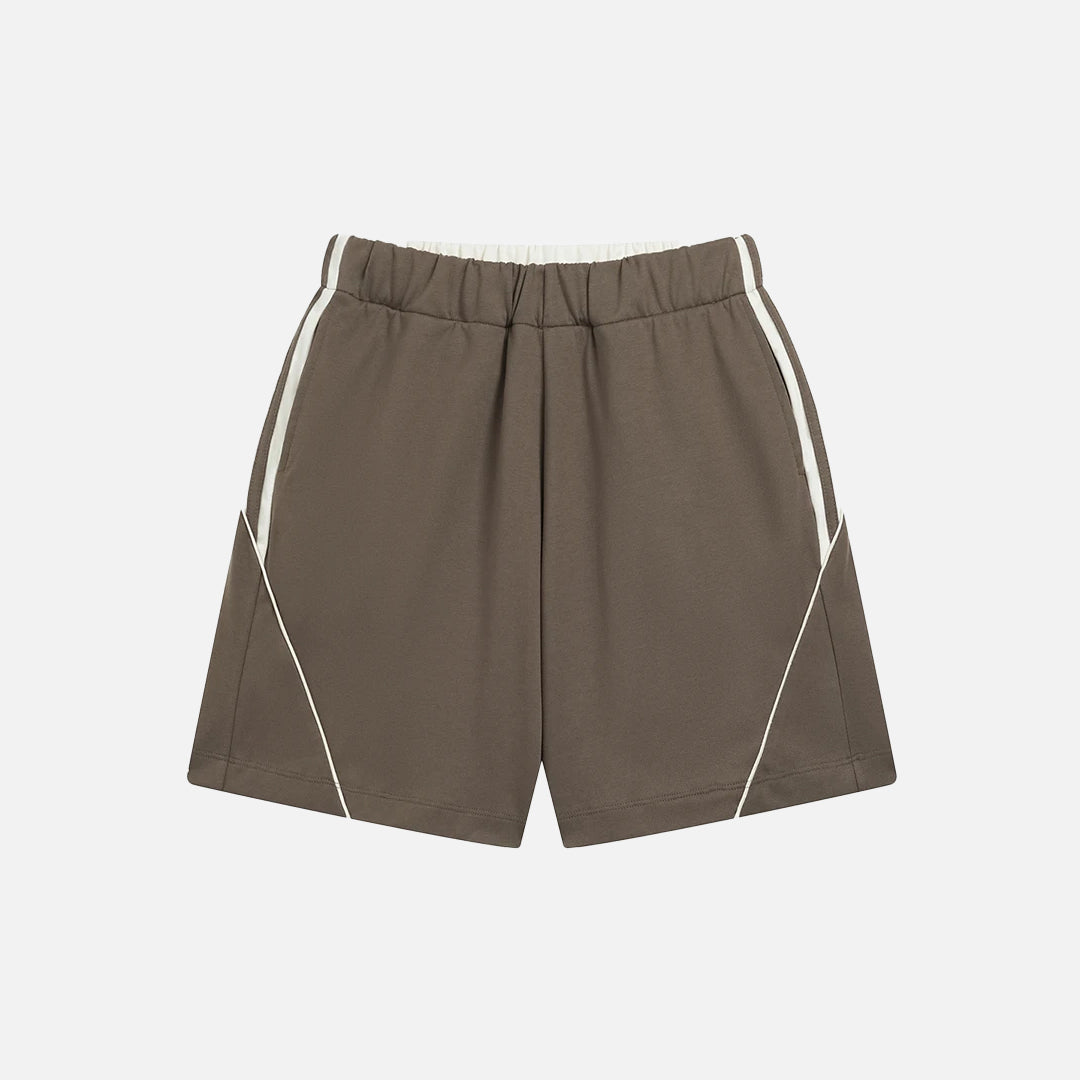 Pantaloncini larghi a righe patchwork