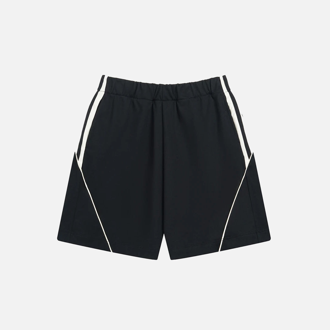 Pantaloncini larghi a righe patchwork