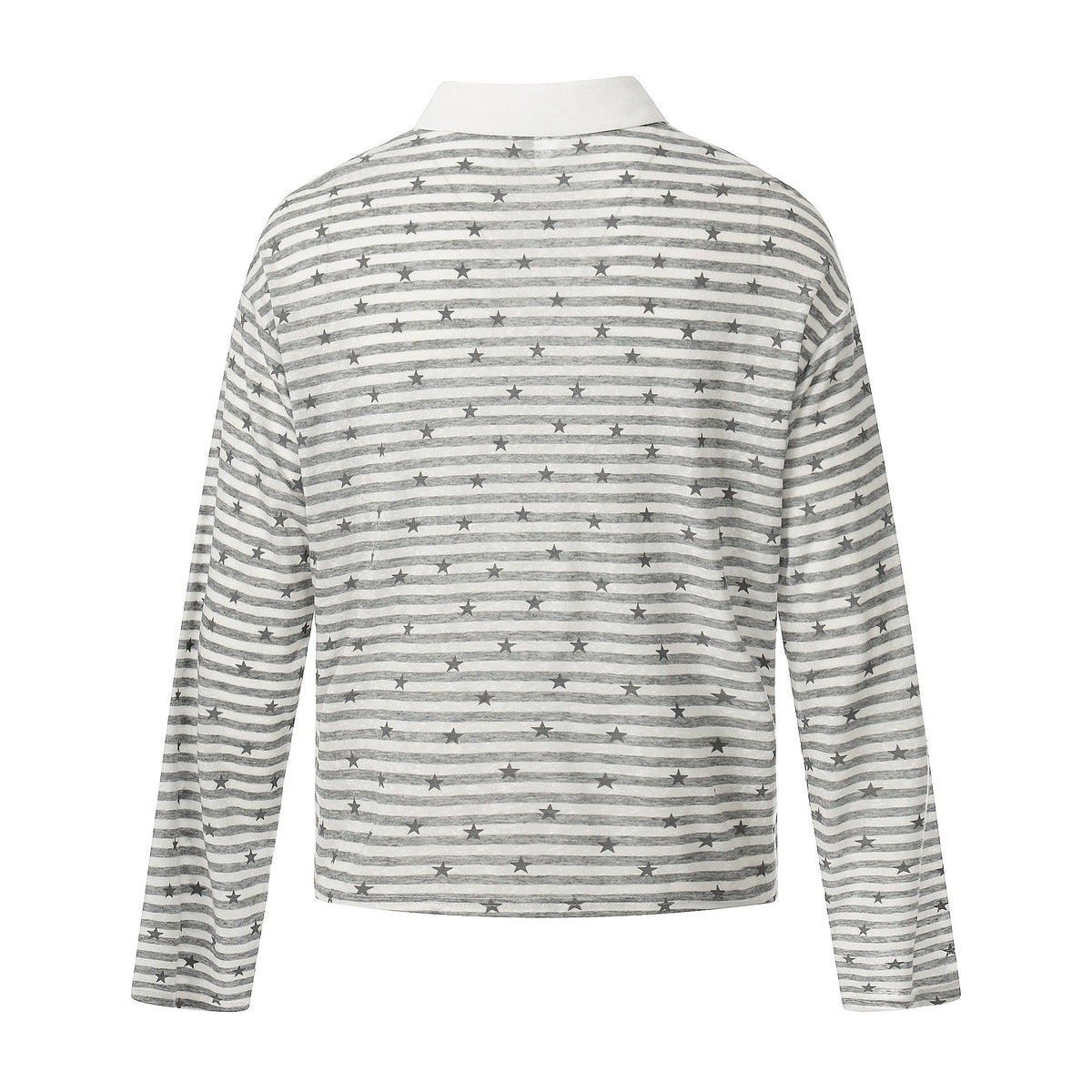 Madxmarx “Star Stripe Long Sleeve Polo”