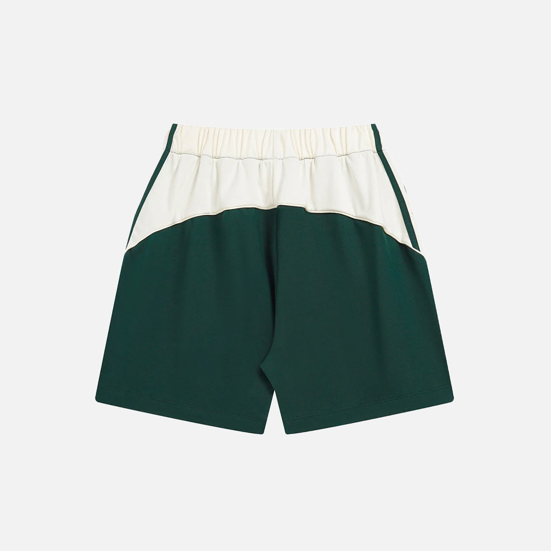 Pantaloncini larghi a righe patchwork