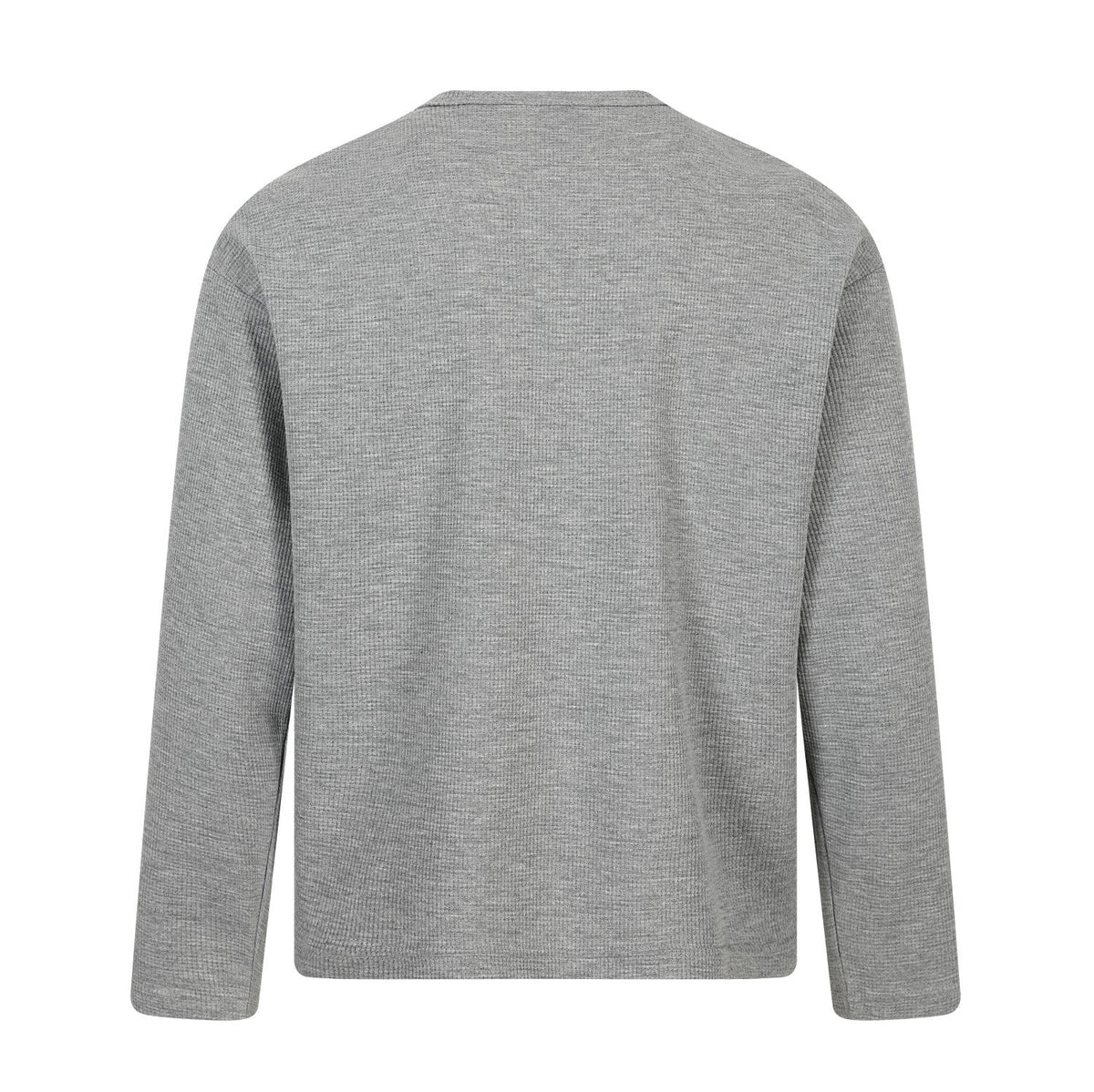 Madxmarx Cross Graphic Waffle Henley Tee