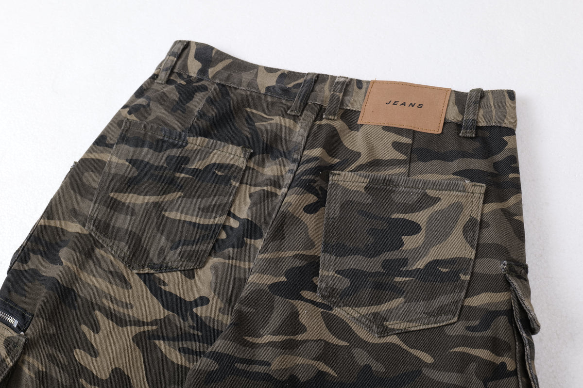 Calça Cargo Multibolsos Camuflada Madxmarx