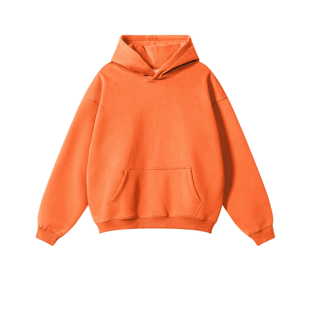 orange hoodie