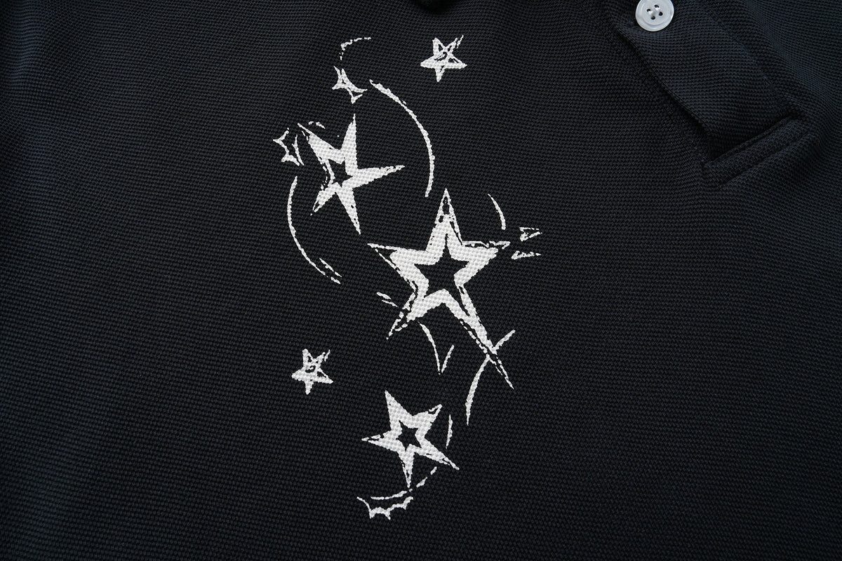 Madxmarx Layered Star Polo Tee