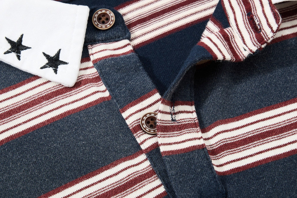 Madxmarx “Vintage Stripe Rugby Polo”