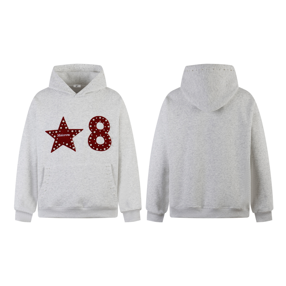 Madxmarx Star & Number Appliqué Hoodie
