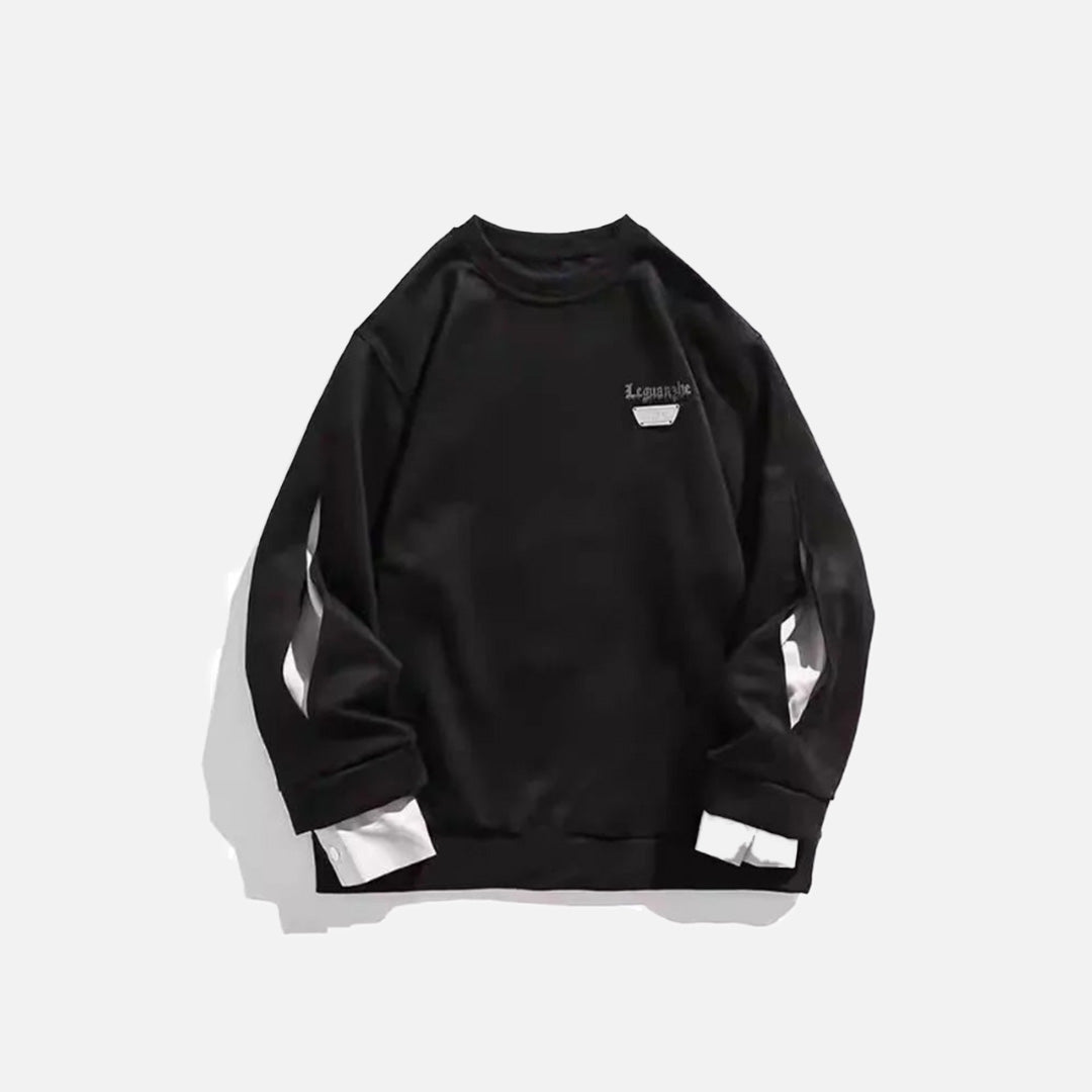 Y2K Layered Cuff Sweatshirt