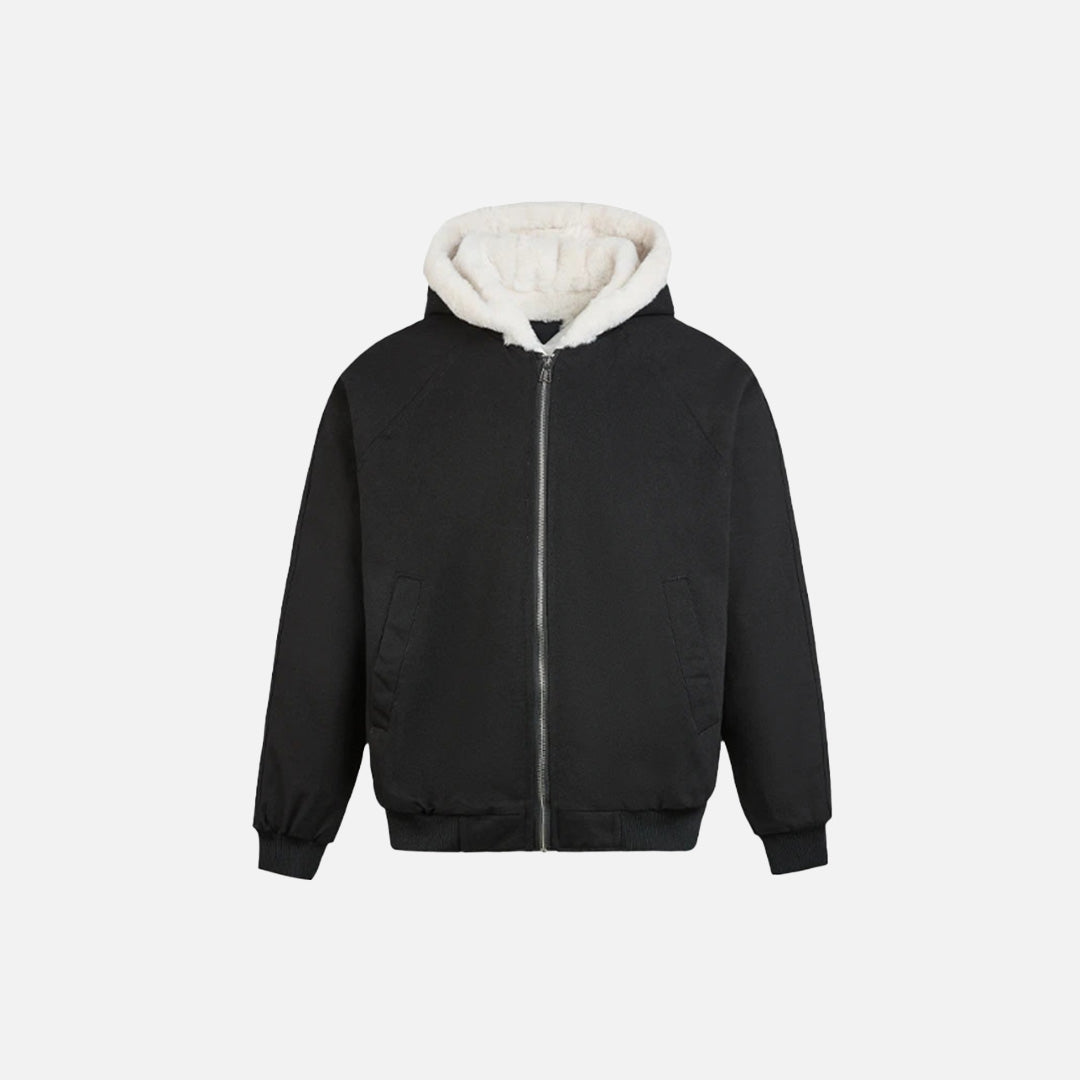 Veste zippée doublée en sherpa