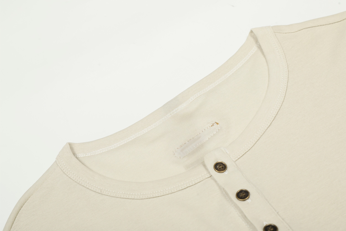 Madxmarx Graphic Long Sleeve Henley Tee