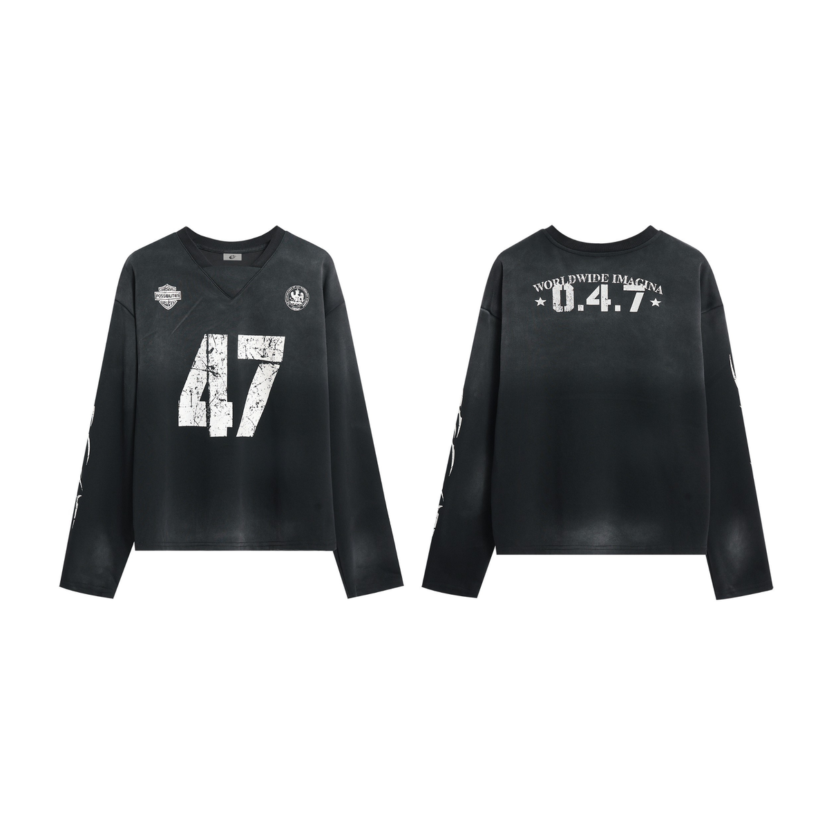 Madxmarx Vintage Fade Jersey Long Sleeve